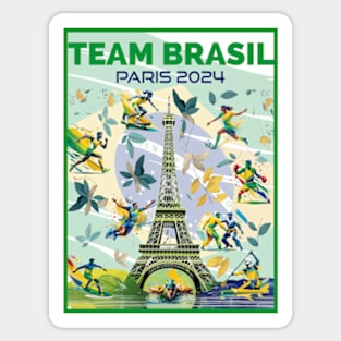 Team Brasil - Paris 2024 Sticker